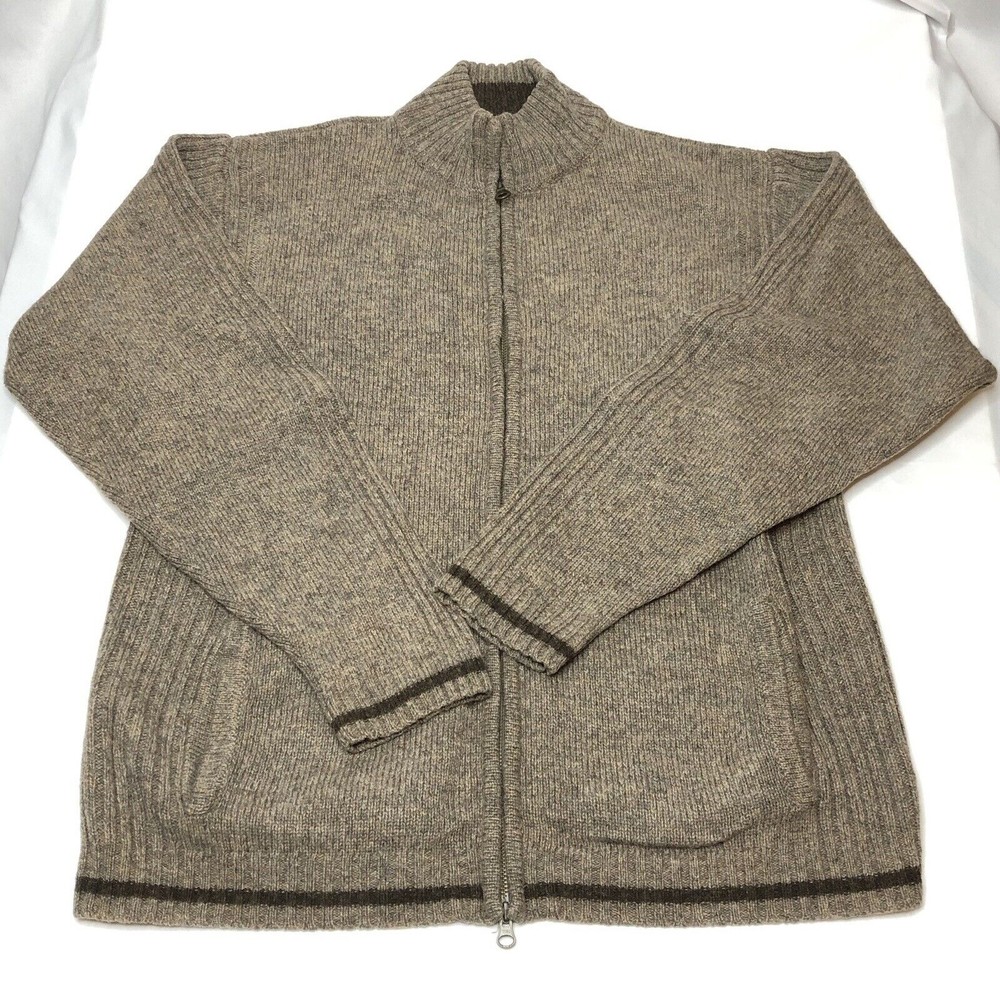Pendleton Mens Shetland Wool Full Zip Sweater
